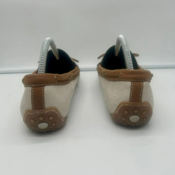 BOC Born Concept Alena Loafer Flat Shoe Women 10 White Leather Driving Moccasin - Picture 4 of 12